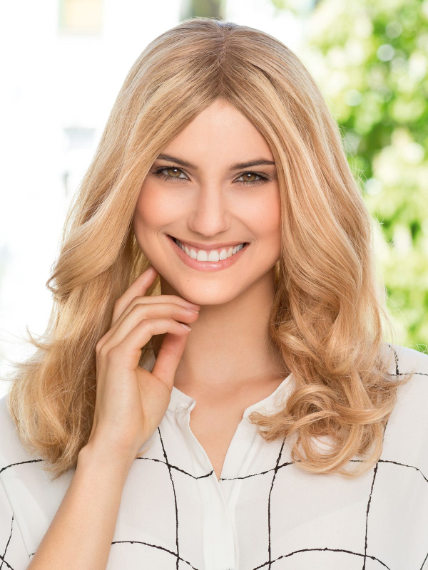 Perücke Glamour Small HH Gisela Mayer aus natürlichem Remy Hair, transparentes Kinotulle, Petite-Größe 48 bis 54 cm