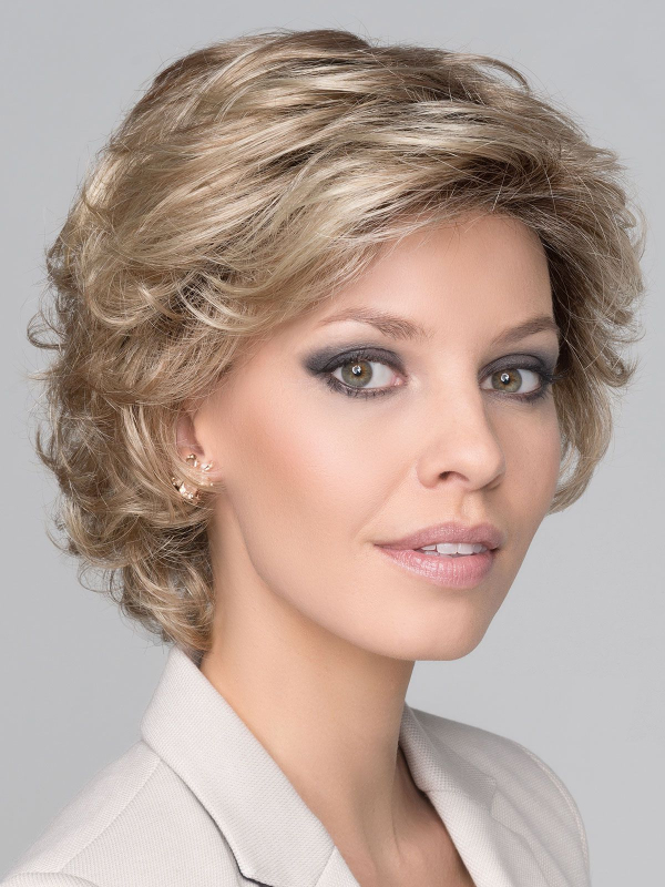 Perücke Daily gewellt: leichtes Volumen, Rooted-Effekt (dunkle Ansätze) oder Mix (Balayage), natürlicher Tragekomfort für jeden 