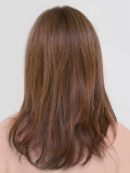 Perücke Glamour Mono Part: langer, gestufter Haarfall, feiner Pony, Kinotulle und unsichtbarer Rand für ein natürliches Ergebnis