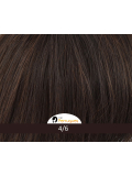 Perücke Salon Style Gisela Mayer: glatter kurzer Bob, natürliches Finish, Farbe 1001/rooted (dunkler Ansatzeffekt).