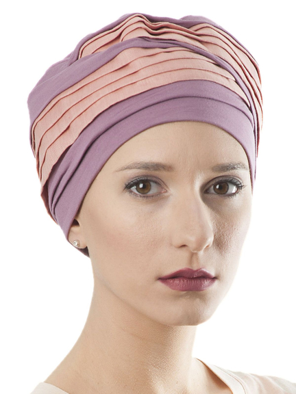 Doris Lin Leinen Turban zweifarbig aus Bambusfaser und Leinen, leicht und bequem