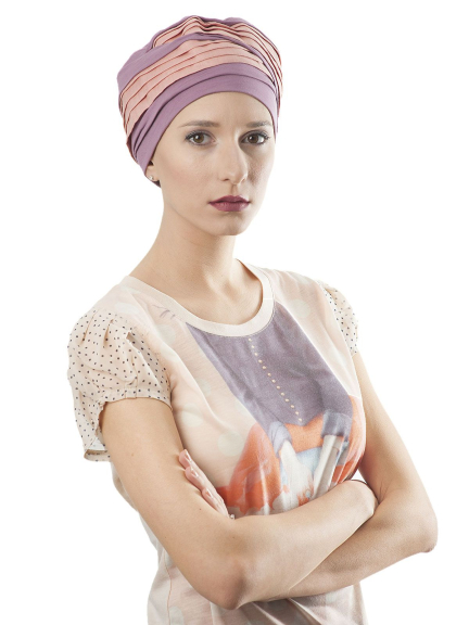 Doris Lin Leinen Turban zweifarbig aus Bambusfaser und Leinen, leicht und bequem