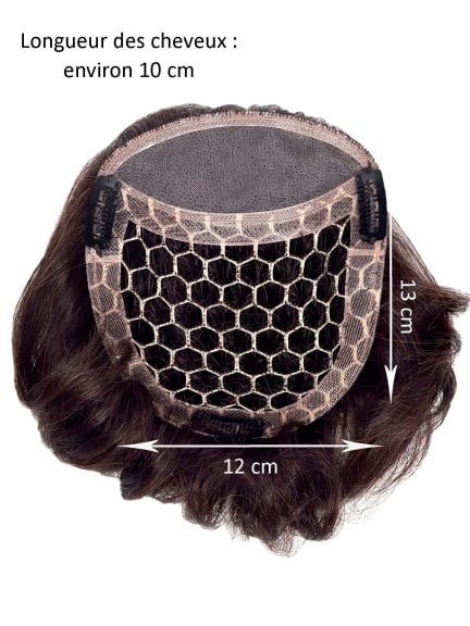 Entdecken Sie Micro Tuffa — synthetischer Volumizer 12x13 cm, 3 Clips, Monofilament