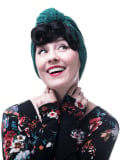 Lockige Erwachsenenfransen aus Kunstfaser zum Tragen unter Turban oder Kopftuch, mit patentierter Passform für Alopezie geeignet