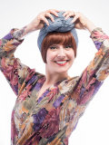 Erwachsenen-Pony mit geradem Schnitt im Louise-Brooks-Stil aus Kunstfaser, patentierter Halt Les Franjynes, ideal unter Turban o
