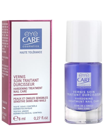 Eye Care härtender Pflegelack: Schutzbase mit Silika für weiche, brüchige und geschwächte Nägel.