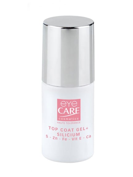 Top Coat mit 3D-Gel-Effekt und Silizium von Eye Care: Glanz, Schutz und Langzeithalt, ideal für geschwächte Nägel.