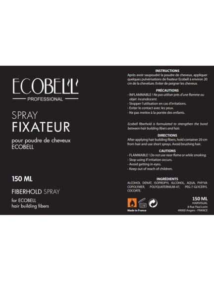 Ecobell Fixierspray 150 ml – Fixieren Sie das Puder fu00FCr natu00FCrlichen und langanhaltenden Halt