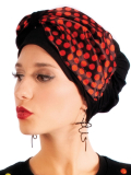 Turban Arno MMParis: Tupfen- oder Blumenmuster, Mütze aus weicher und atmungsaktiver Bambusfaser, leichtes Volumen, 3 Farben.