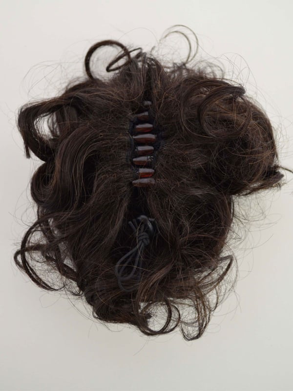 Chouchou Chignon Pastis Gisela Mayer mit Krabbenklemme, Synthetikfaser, sofortiger Maxi-Bun mit maximalem Volumen