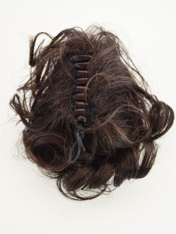 Chignon Rum Gisela Mayer synthetisch mit Krabbenklemme, natürlicher ungekämmter Effekt