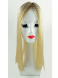 Volumateur Remy Filler Light Long aus 100% natürlichem Remy Hair, transparente Monofilament-Basis 15,5x15 cm, rutschfester Halt
