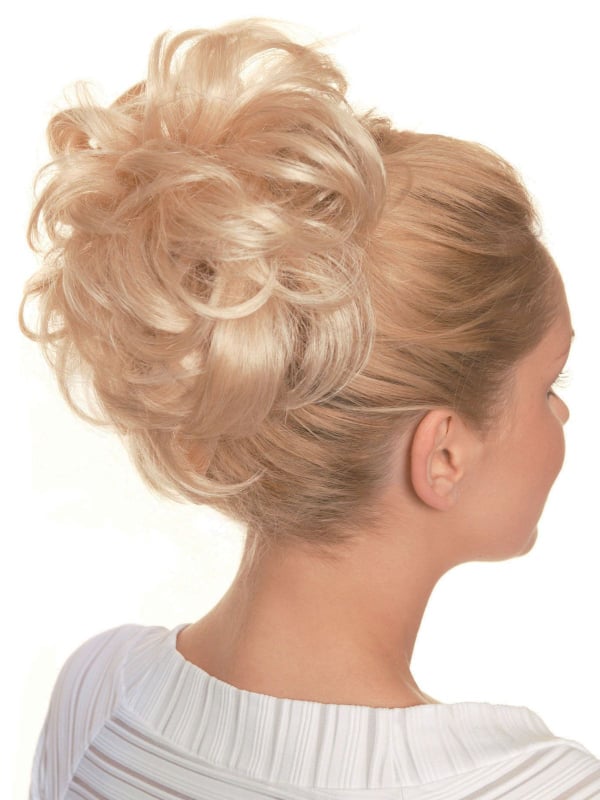 Chouchou New Event: Maxi-Bun-Chignon 11 cm aus Kunstfaser, mit einer Spange zu befestigen, sofortiges Volumen und natürlicher Lo
