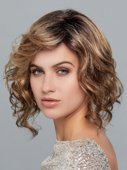 New Harper — asymmetrischer wavy Bob, natürliche Textur in Kunstfaser