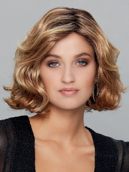 New Coco Perücke - mittellanger Bob mit sanften Wellen und monofilament Scheitel