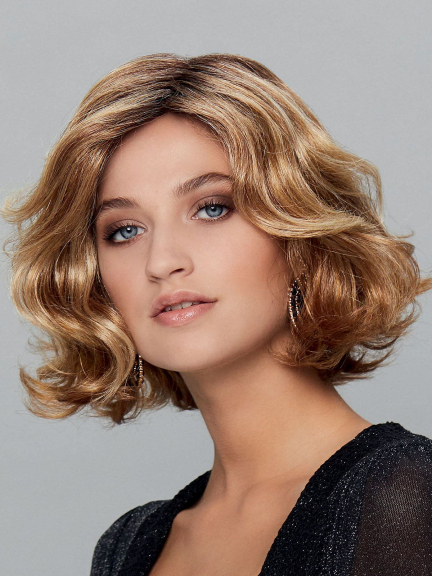 New Coco Perücke - mittellanger Bob mit sanften Wellen und monofilament Scheitel