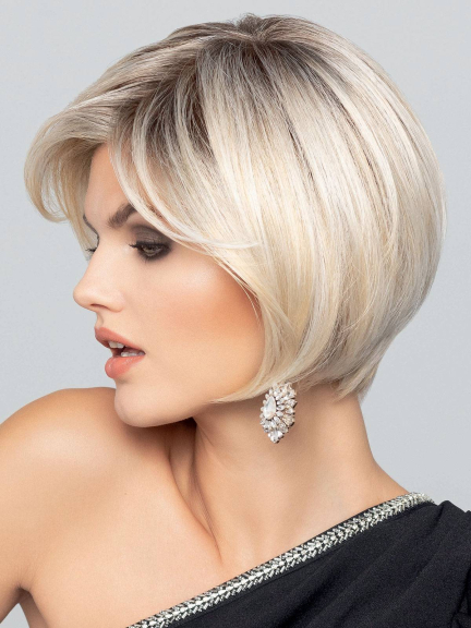 Catwalk Deluxe Super Perücke - eleganter Bob mit langem Pony, geeignet für Kopfumfang 52 bis 54 cm