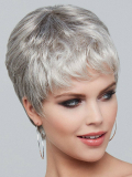 Perücke Nicole Lace Large Gisela Mayer: kurzer, gestuft geschnittener Schnitt, Lace-Front, große Größe 58–60 cm, leichte Kunstfa