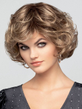 Gelockte Perücke Lady Mono Deluxe Large, schicker Look, komfortabel, geeignet für Kopfumfänge von 57,5 cm