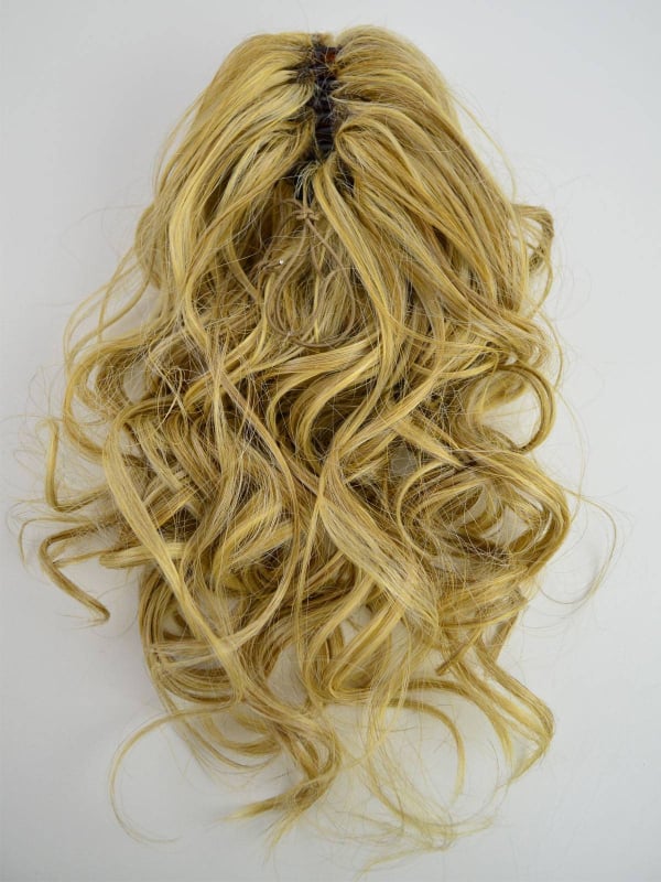 Lockige Pferdeschwanz-Haarverlängerung Cool Clip Gisela Mayer 38 cm, Krabbenklemme, Farbe Popcorn Blond (Foto)