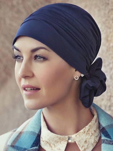 Turban Mila Christine Headwear, modulierbar aus Supima® Caretech-Baumwolle, weich und atmungsaktiv für Alopezie oder Chemotherap