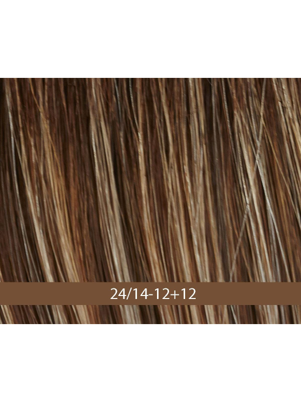 Perücke Page Extra Gisela Mayer: Mittellanger Stufencarré mit geradem Pony, Kunstfaser, ideal zur Kaschierung von Alopezie