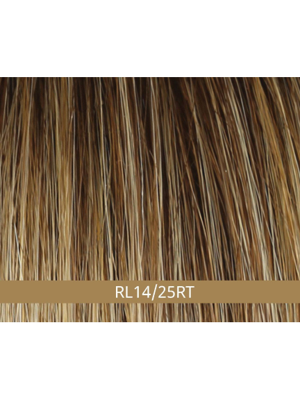 Nature Statement Deluxe — lange natürliche Perücke 54 cm, hitzebeständige Faser und Fronttüll.