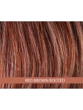 Perücke Vision Rock Gisela Mayer: langer welliger Bob im Undone-Look, Farbe Red Brown/Rooted