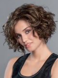 Perücke Movie Star Ellen Wille: natürliche, weiche und feminine gewellte Bob-Frisur, ideal für den täglichen Gebrauch