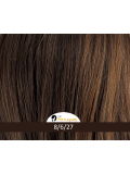 Perücke High End Long Page Gisela Mayer: langer Stufenschnitt, natürlicher Look, leichte und komfortable handgefertigte Kappe.