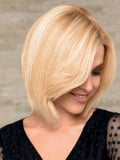 Perücke Linda HH Lace aus natürlichem Remy Hair, gerades mittellanges Karo 34 cm mit unsichtbarer Lace Front, täglicher Tragekom