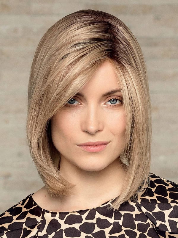 Perücke Luxery Lace K Gisela Mayer: mittellanges geschwungenes Bob aus Echthaar mit unsichtbarem Lace Front