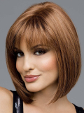 Perücke Carley Mono Top: mittellanger, gerader Bob mit ausgedünntem Pony, natürlicher Effekt, ideal zur Kaschierung von Alopezie