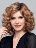 Perücke Vision Diva Lace Gisela Mayer: mittellanger gewellter Bob, unglaubliches Volumen, Kunstfaser, natürlicher Effekt