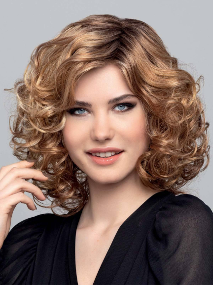 Vision Diva Lace – mittellange Bob-Perücke mit Locken, spektakuläres Volumen (Gisela Mayer)
