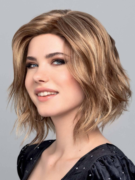Vision Trend Lace Part — Halblanger welliger Bob, elegant zum Kaschieren von Alopezie