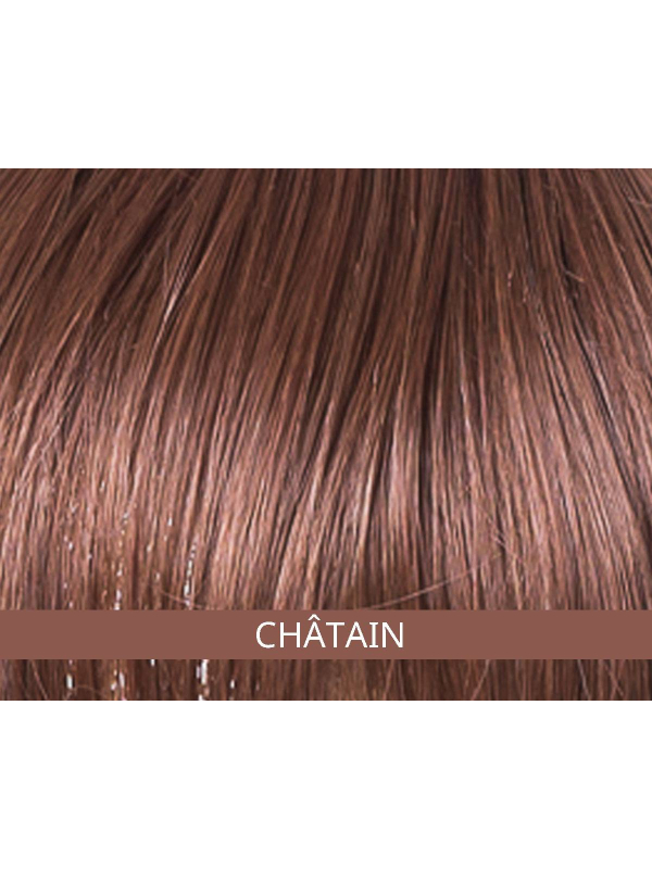Glatter Pony Les Franjynettes für Kinder, weiche Kunstfaser, patentierter Halt Les Franjynes, ideal unter Turban oder Mütze