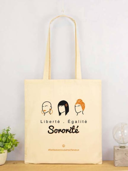 Tote Bag Liberté Egalité Sororité – Einkaufstasche 100% Baumwolle, 38x42 cm