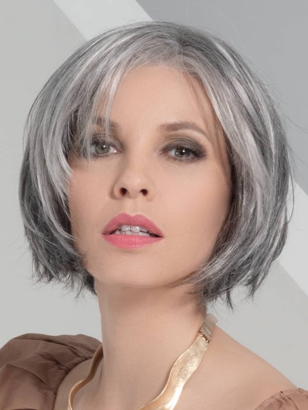 Perücke Star Deluxe Ellen Wille: gestufte Bob-Frisur, unsichtbare Vorderkante, medizinischer Komfort, natürliche Optik (Rooted/M