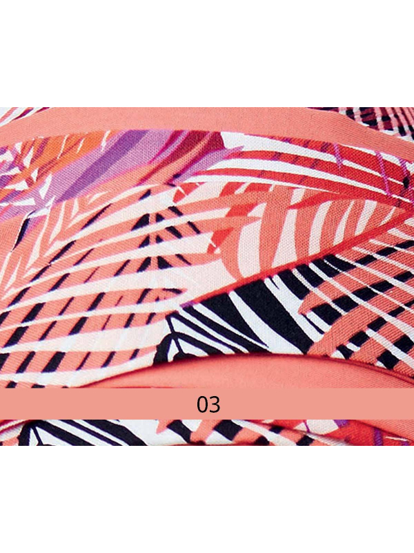 Foulard Mayte Gisela Mayer aus Viskose, modische Muster, zum Binden auf Turban oder allein zu tragen