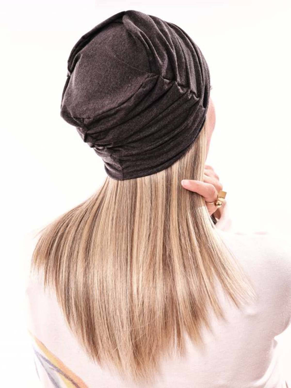 Halblanges Haarkrönchen Les Franjynes: Reverse-Pony, Nackenbereich aus Premium-Kunstfaser, patentierter Halt, kompatibel tu