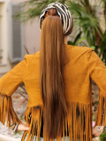 Zopf Les Franjynes 70 cm mit Clip, hochwertiger synthetischer Faser mit natürlichem Aussehen