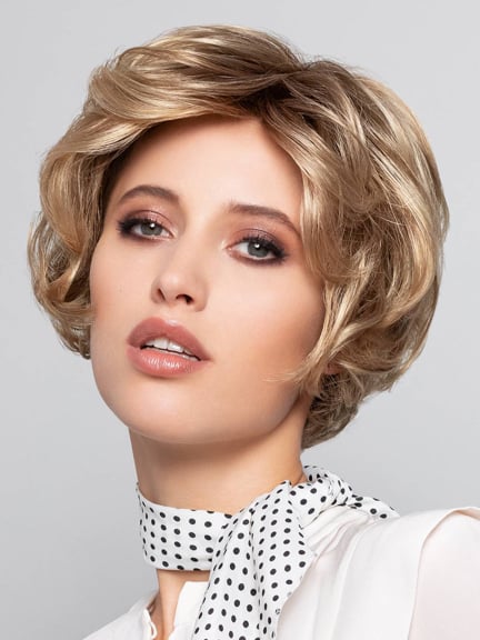 Sun Lady Perücke, kurzer Bob leicht gewellt, eleganter Stil