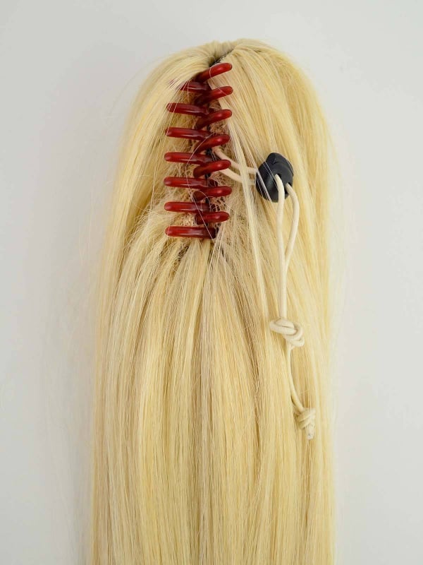 Haarverlängerung Pferdeschwanz Jeannie Small Clip 52 cm, glatt, Befestigung Krabbenklemme 5,5 cm – Gisela Mayer (Kunsthaar)