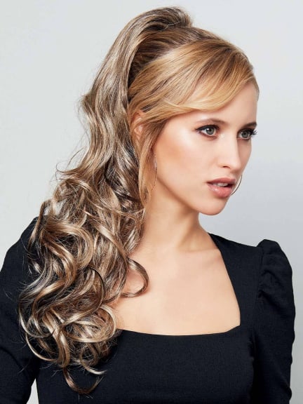 Chic Clip Curly — lockiger Pferdeschwanz 52 cm, einfacher Clip