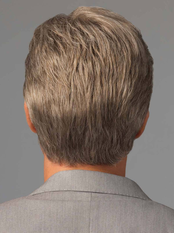 Herrenperücke Office Cut Mono Lace Gisela Mayer: klassischer Schnitt mit Seitenscheitel und unsichtbarem Lace Front, natürlicher