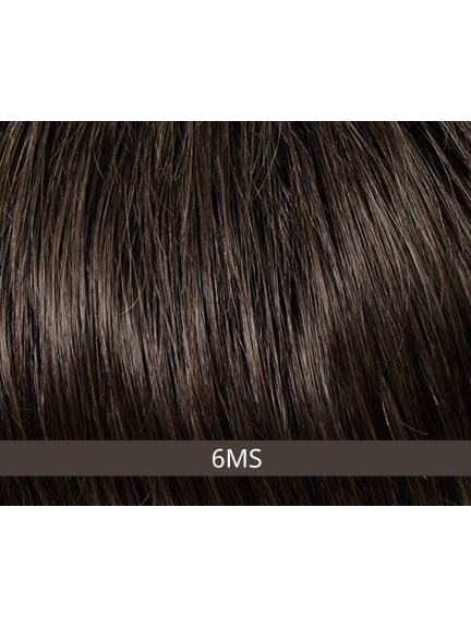 High End George — Herrenperücke, natürliches Volumen und Filmtüll — Farbe 6MS, Kappe ca. 57 cm