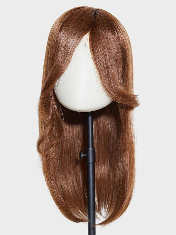 Volumateur Extra Long HH Filler Gisela Mayer: 100% Echthaar 45 cm, transparentes Monofilament, Pony 20 cm, dezente Dichte