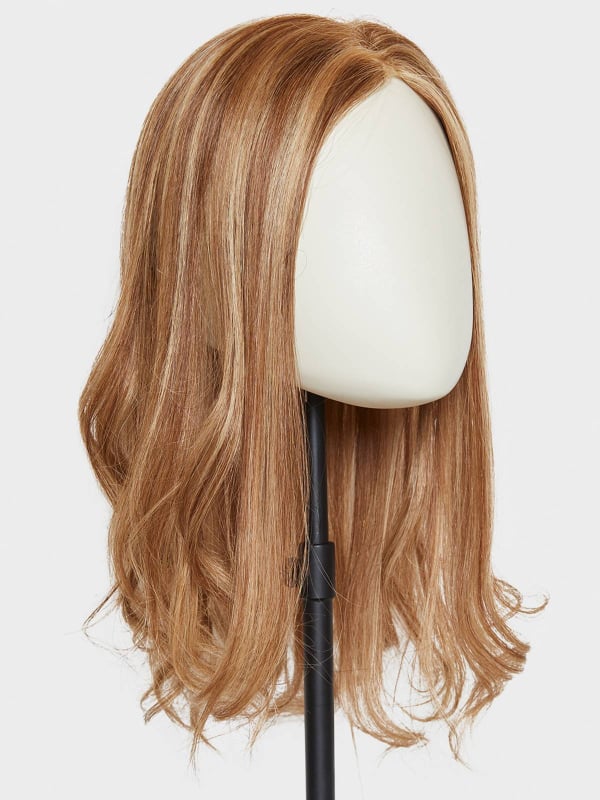 Volumateur Top Filler Delia Mono aus Echthaar 40 cm mit Clips, Basis 14x18 cm für dezentes Volumen und zuverlässigen Halt.