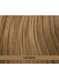 Volumateur Top Curly Long Gisela Mayer: lockiger Topper 45 cm mit Vorhangpony, 16x16 cm Monofilament-Basis und 4 Clips